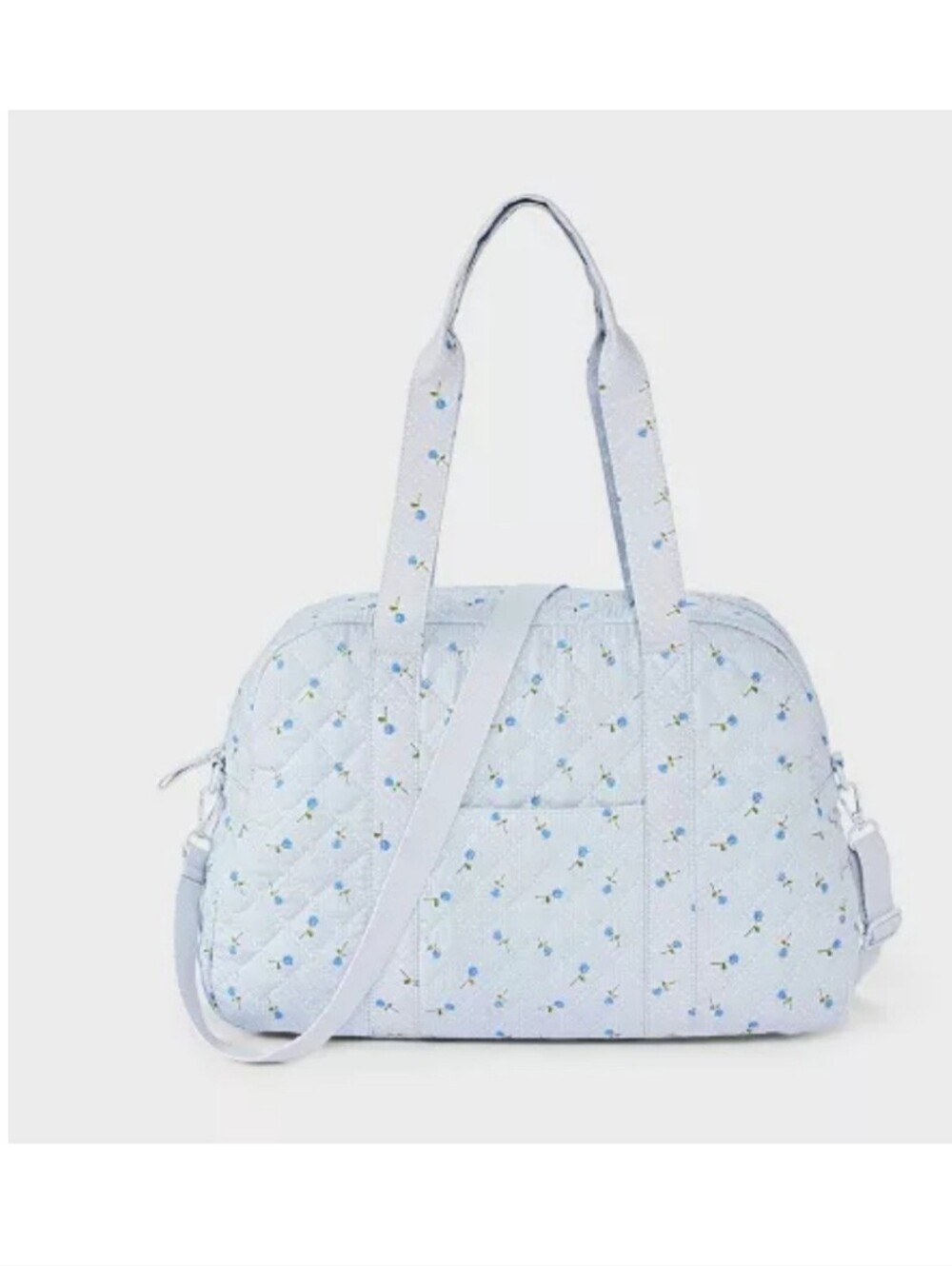 Girls' Floral Quilted Duffel Bag - art class™ Blue